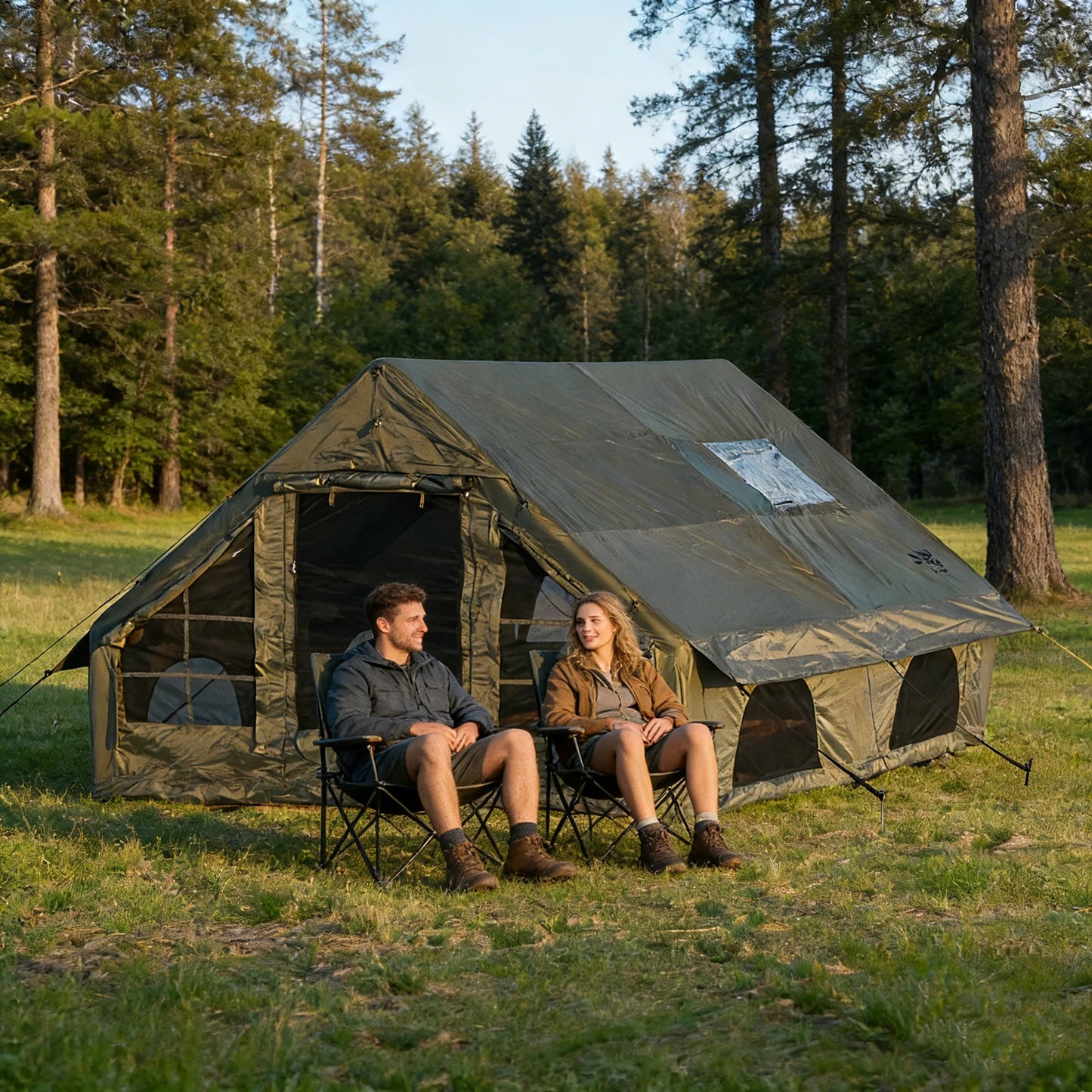 Pakicetus Inflatable Camping Tent Four To Eight Family