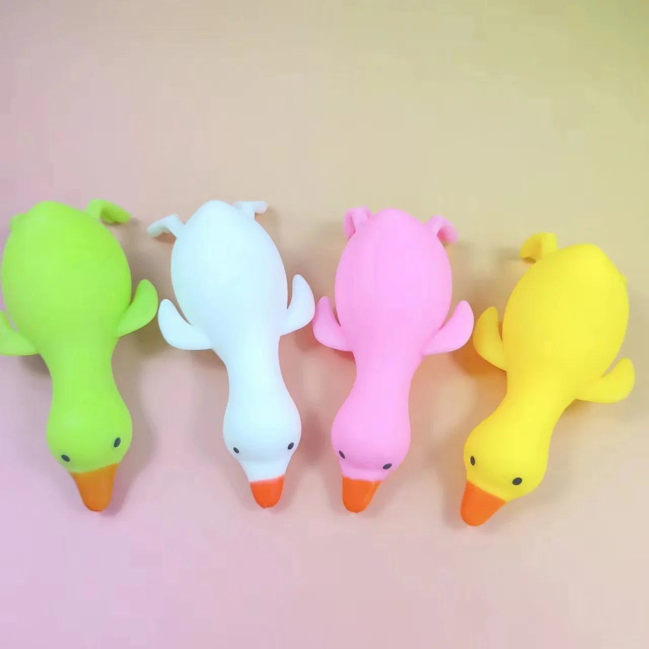 Glitter Crystal Swan Duck Squishy Toy For Stress Relief