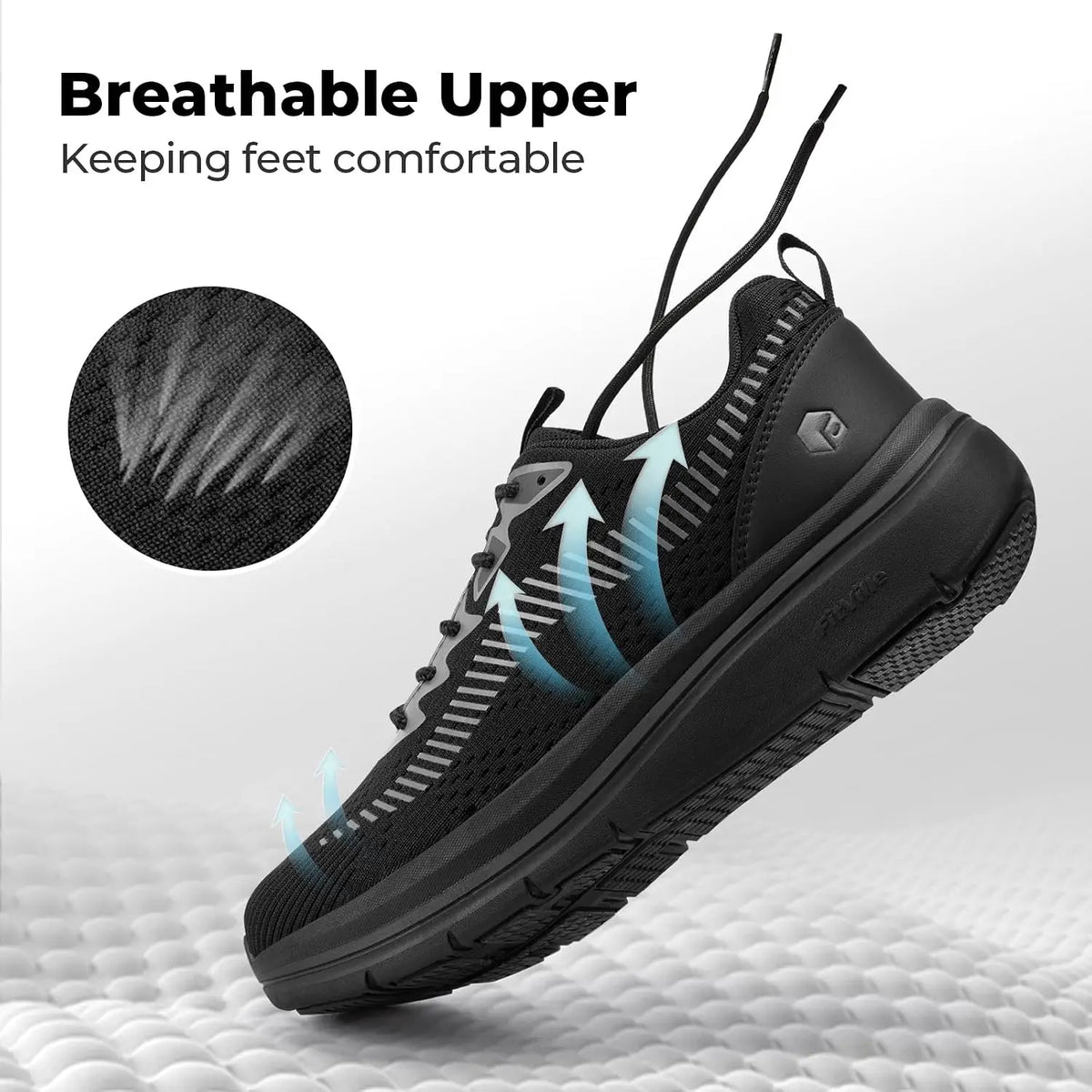 Fitville Men's Wide Orthopedic Walking Sneakers