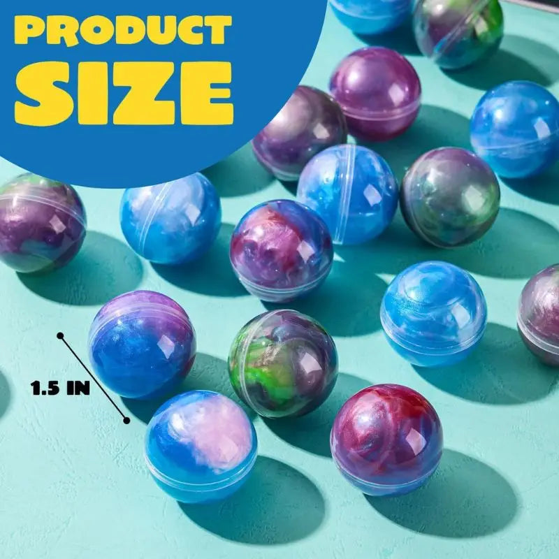 24 Pack Slime Party Favors Galaxy Slime Ball - Stretchy Non-Sticky Mess-Free Classroom Reward Party Supplies