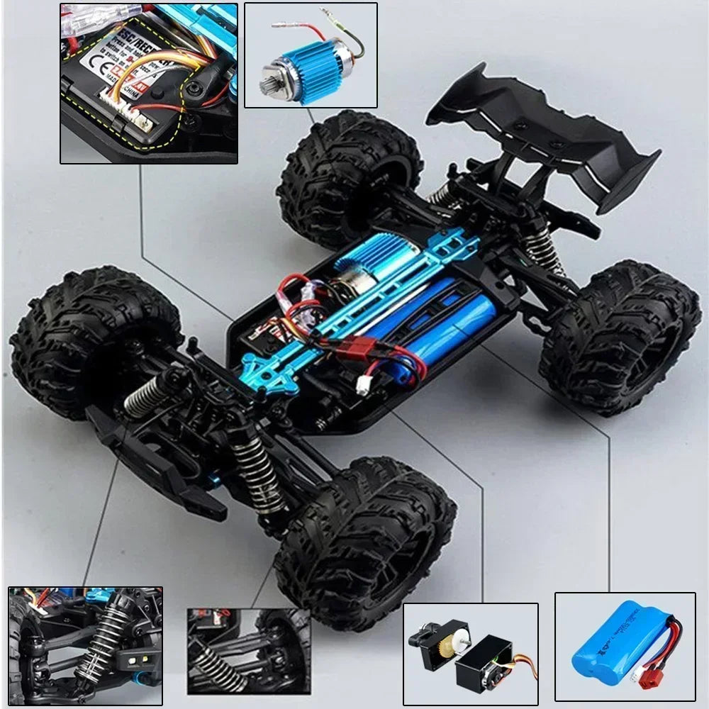 2025 New 1:16 Scale Large RC Cars 50km/h High Speed RC Cars Toys for Boys Remote Control Car 2.4G 4WD Off Road Monster Truck