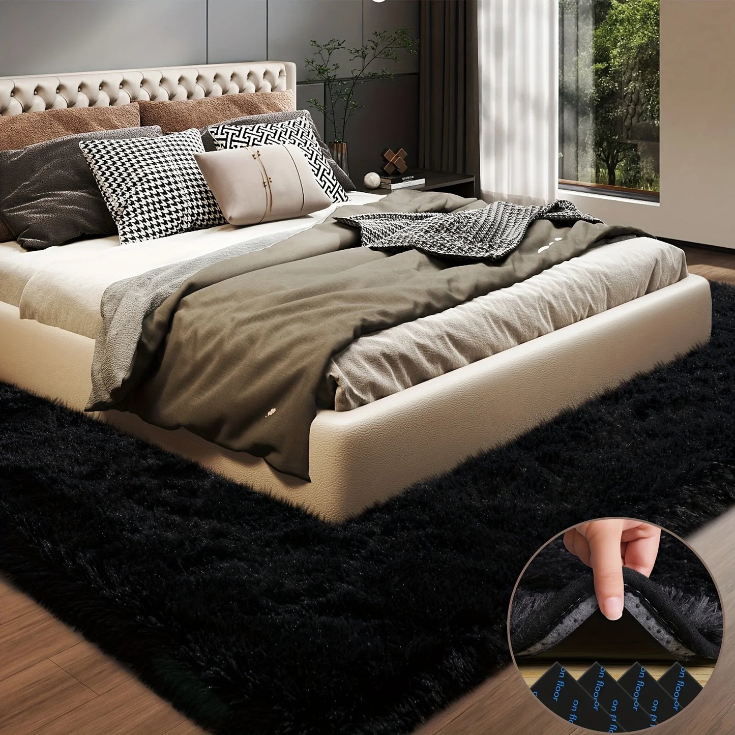 Lux Plush Area Rug For Living Room And Bedroom