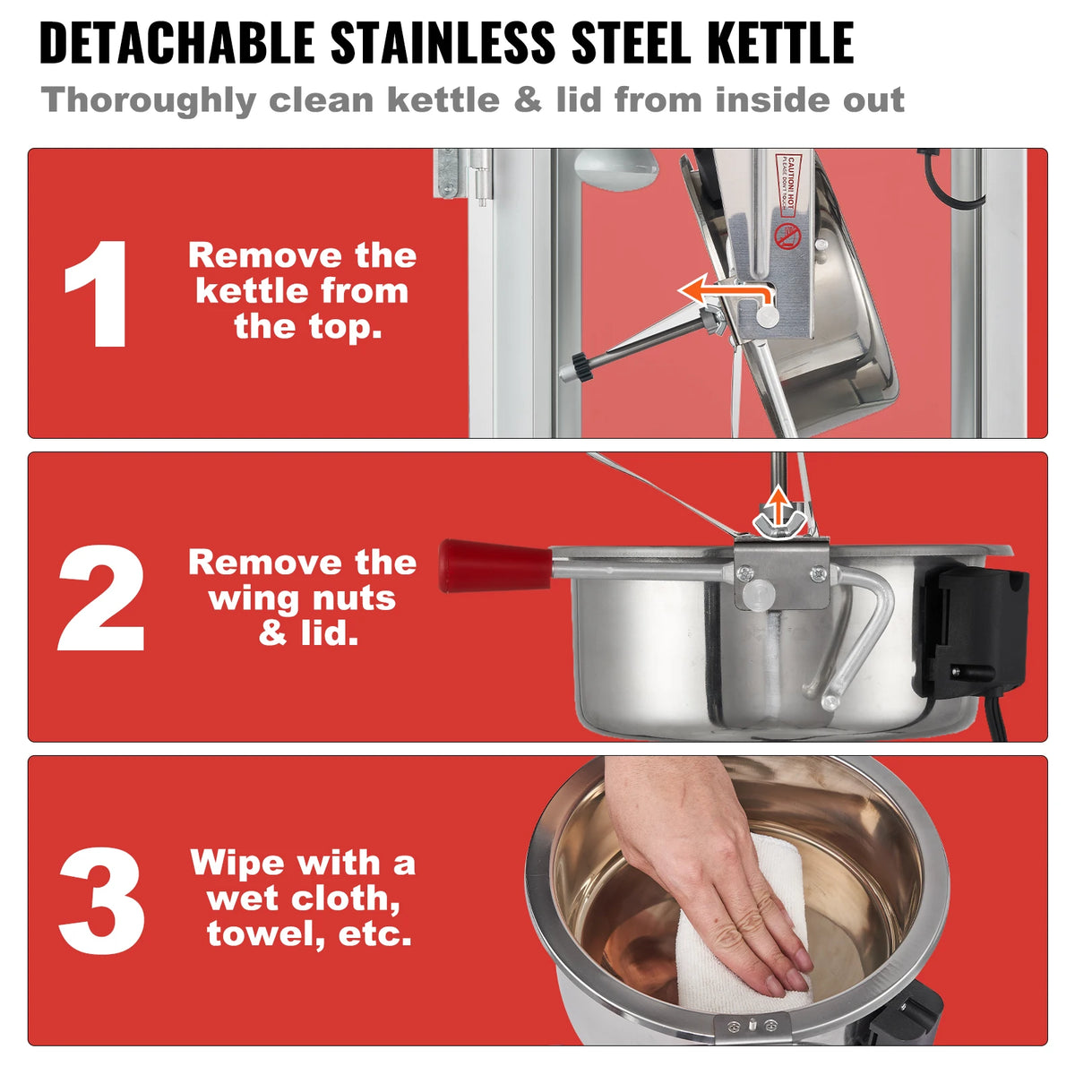 SucceBuy Electric Countertop Popcorn Popper