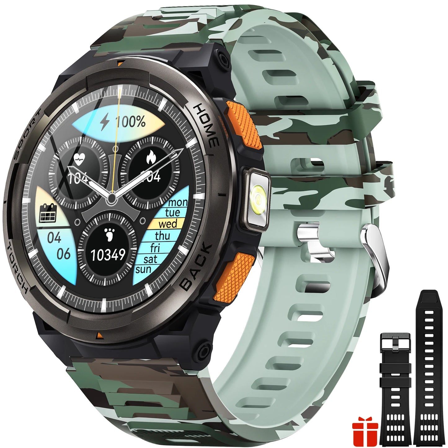 EIGIIS KE5 Smartwatch 3ATM Waterproof With Compass Barometer