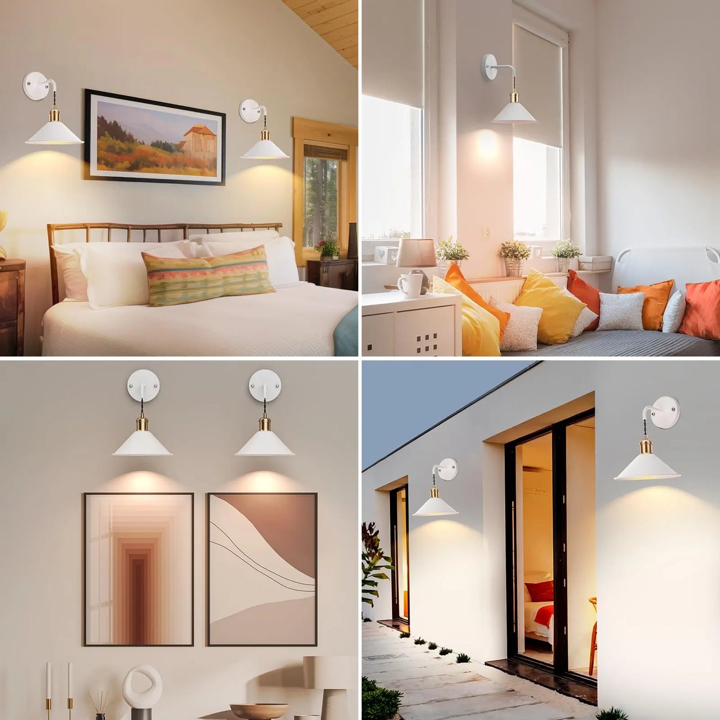 PRTILOUD Battery Operated Wall Sconces With Dimmable Remote
