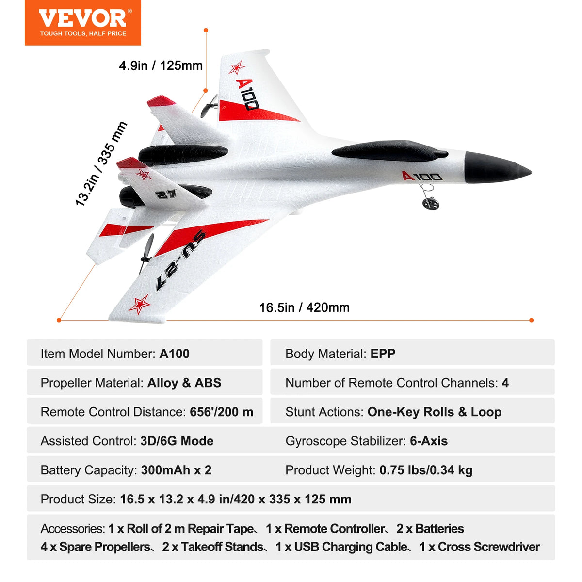 SucceBuy Remote Control RC Glider Airplane Toy