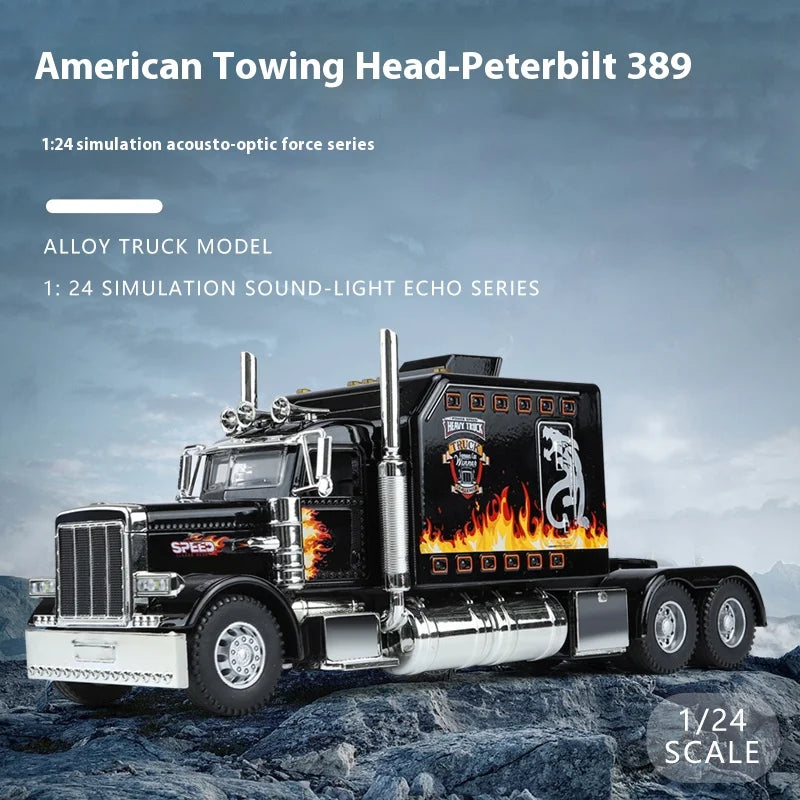 Modelgt Peterbilt 389 Diecast Truck With Lights And Sound