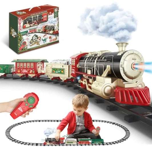 OLOEY Remote Control Train Set With Lights And Sounds