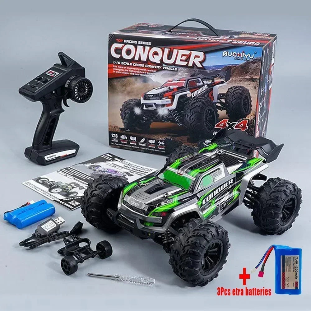 2025 New 1:16 Scale Large RC Cars 50km/h High Speed RC Cars Toys for Boys Remote Control Car 2.4G 4WD Off Road Monster Truck