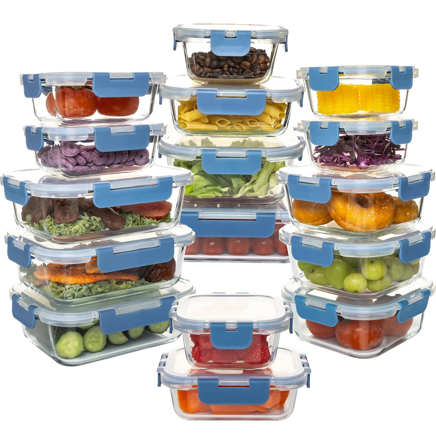 Glass Storage Containers Set, Leakproof Airtight