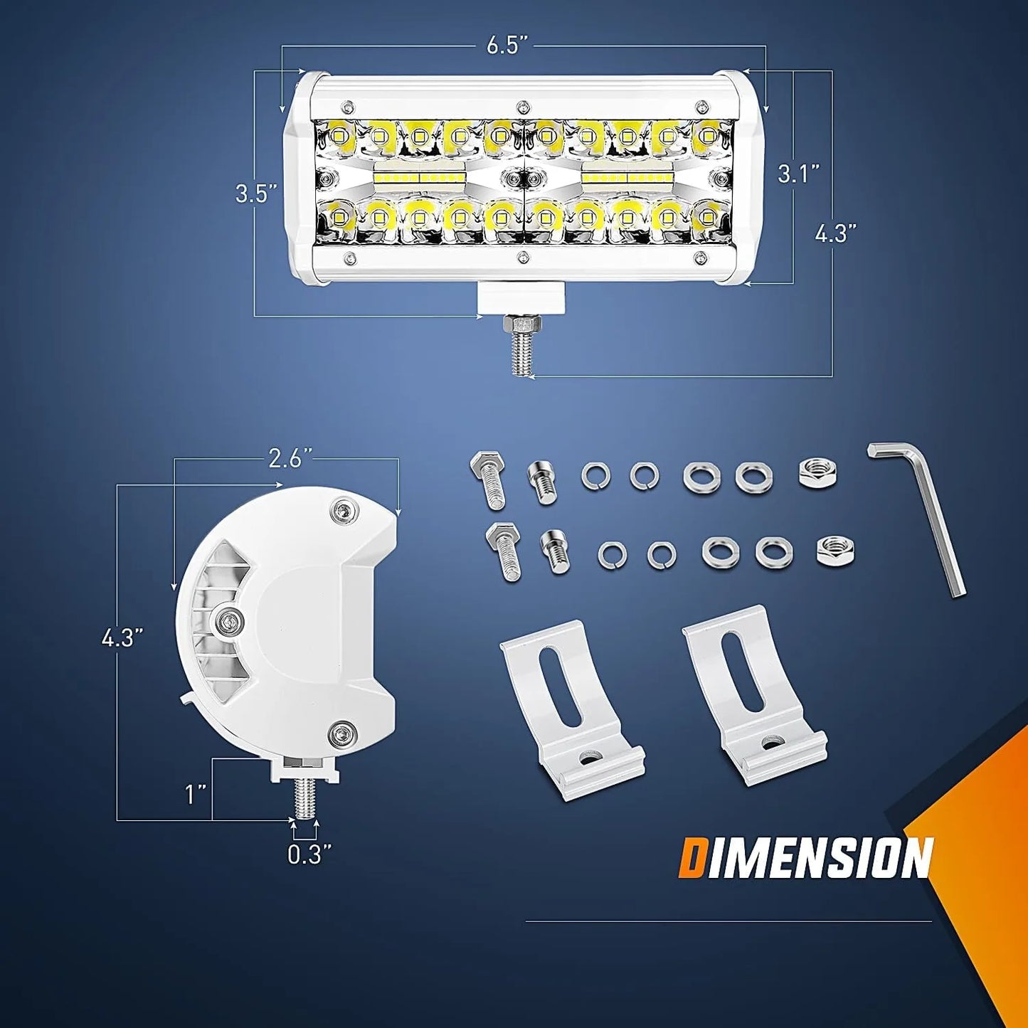LED Light Pod Navigation Light for Pontoon Boats 120W