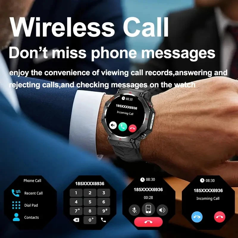 SENBONO GPS Smartwatch for Men Bluetooth Call AI GPT