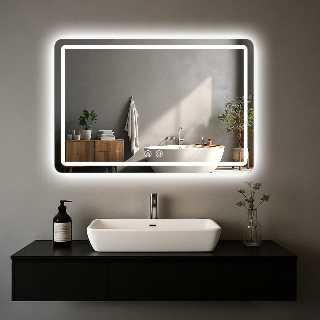 MYGIIVOVO LED Bathroom Mirror With Dimmable Lights