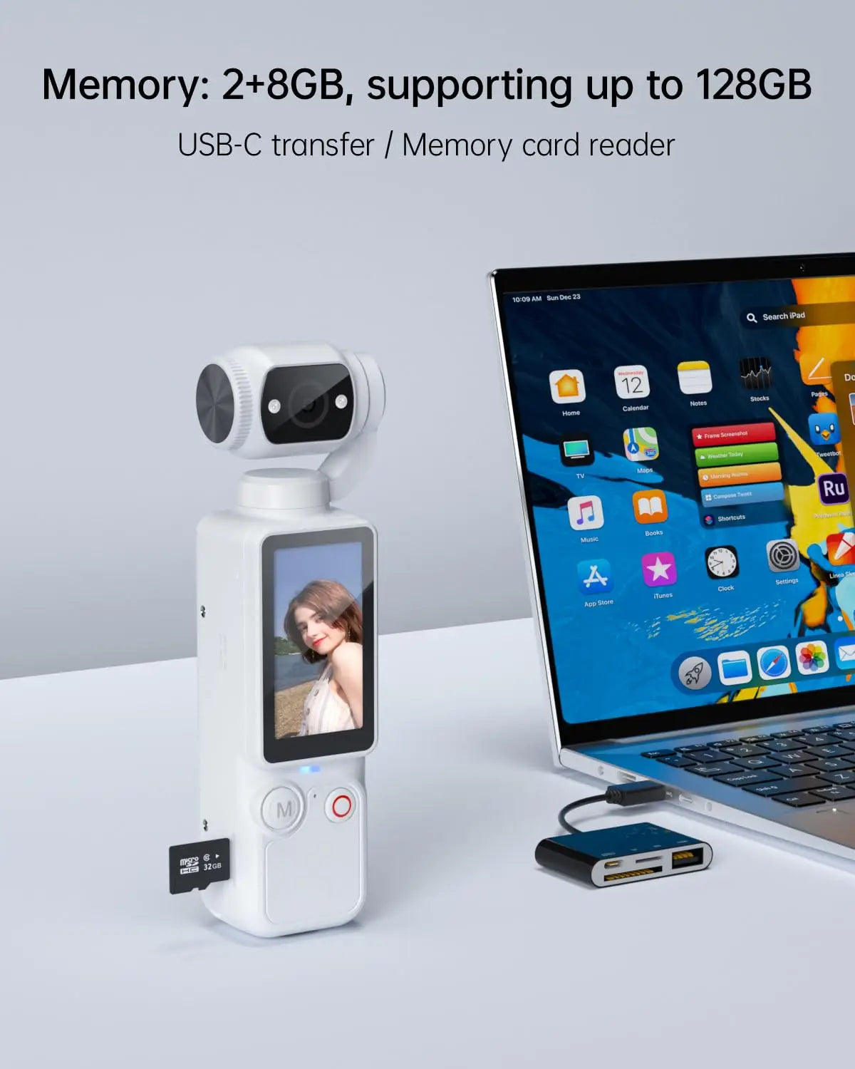 WO Portable 1MP Camera 4K Video And 16x Zoom