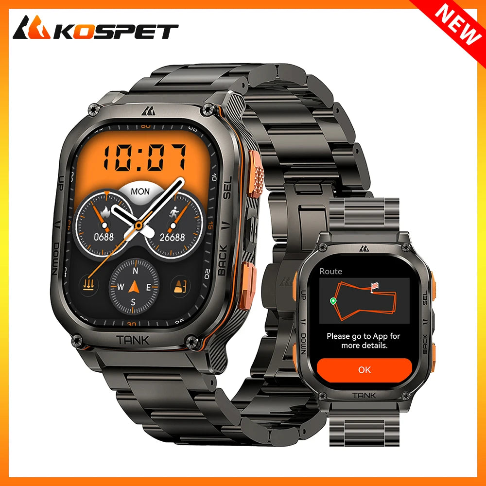 KOSPET Tank M3 Ultra AMOLED GPS Smartwatch For Men