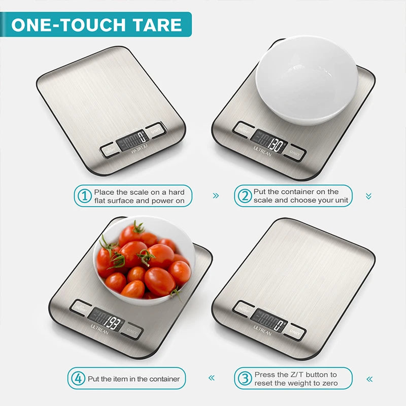 Ultrean Digital Kitchen Scale 5000g 1g LCD Display