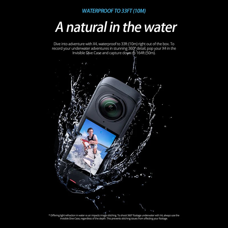 Insta360 X4 8K Panoramic Action Camera Refurbished