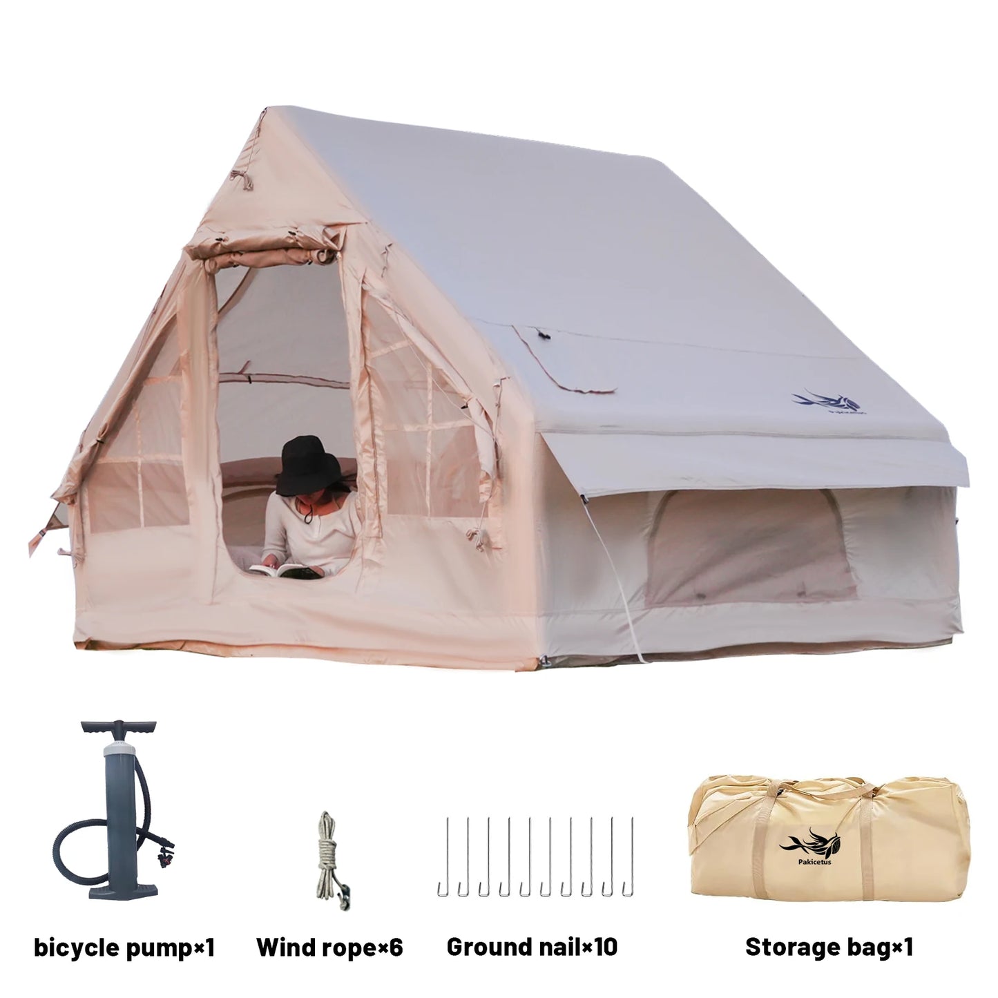 Pakicetus Inflatable Family Camping Tent 5 To 8 Person