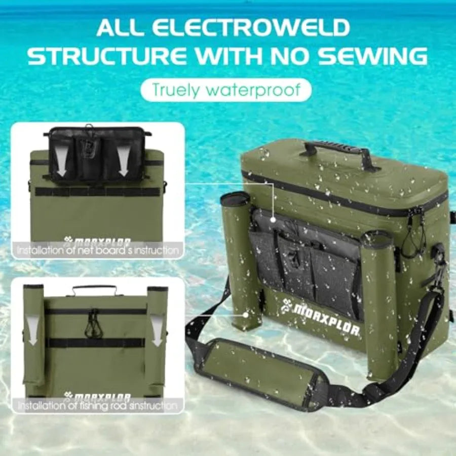 Kayak Seat Back Cooler Waterproof Portable Ice Chest