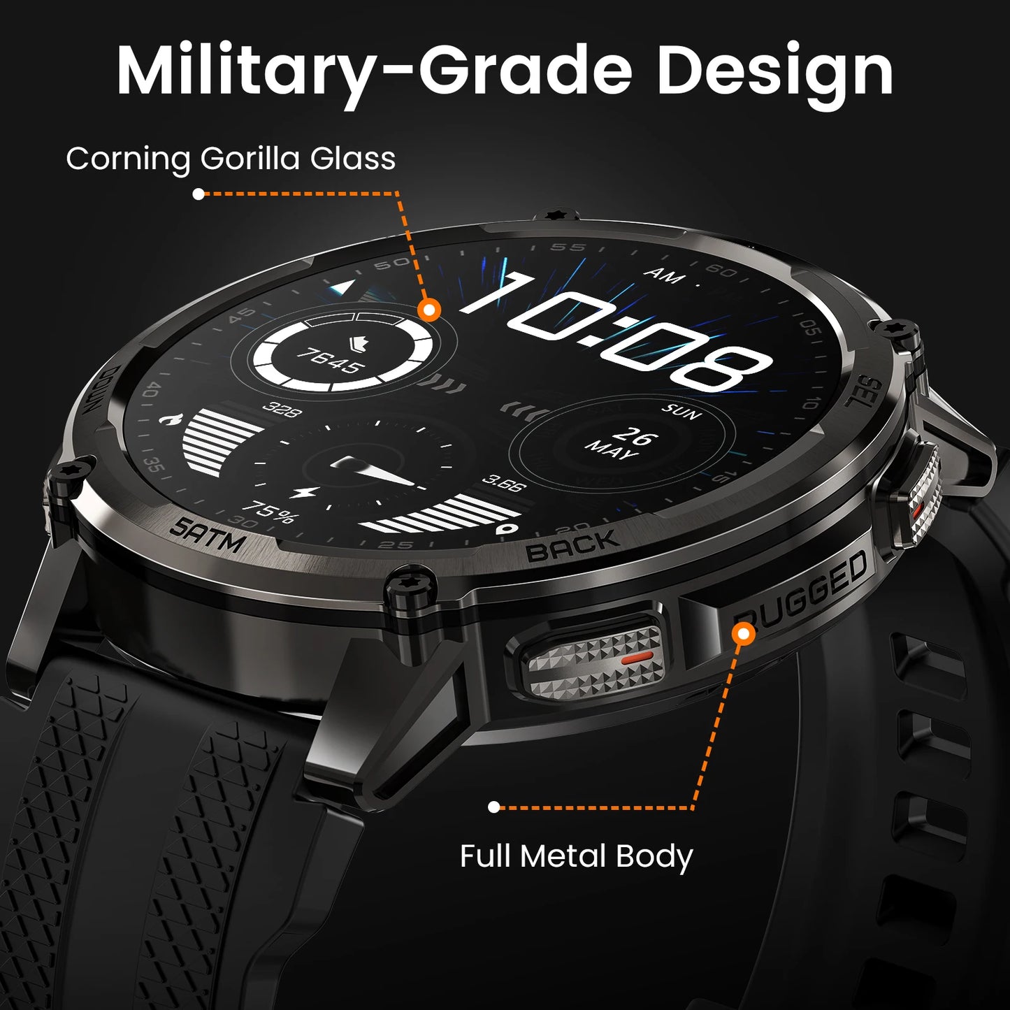 Kospet Tank T4C Smartwatch Outdoor Rugged GPS