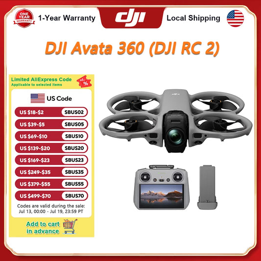 DJI Avata 360 Drone With Dual Lenses And 8K Imaging