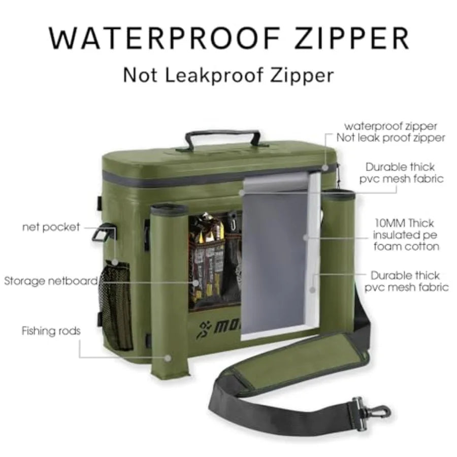 Kayak Seat Back Cooler Waterproof Portable Ice Chest