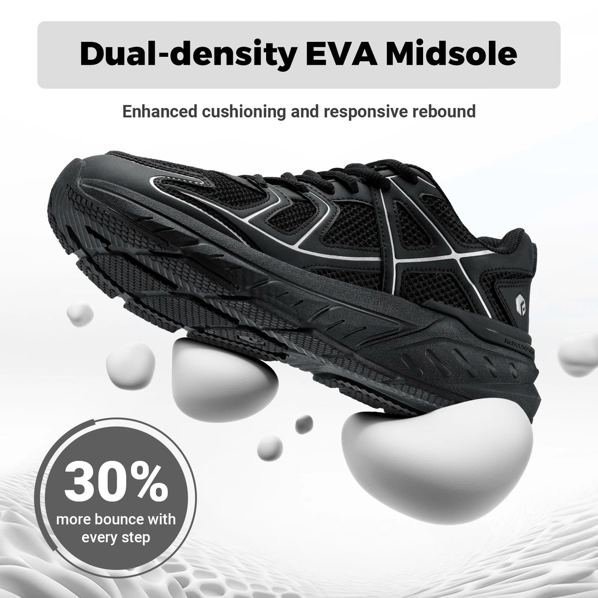 FitVille Mens Cushioned Walking Sneakers