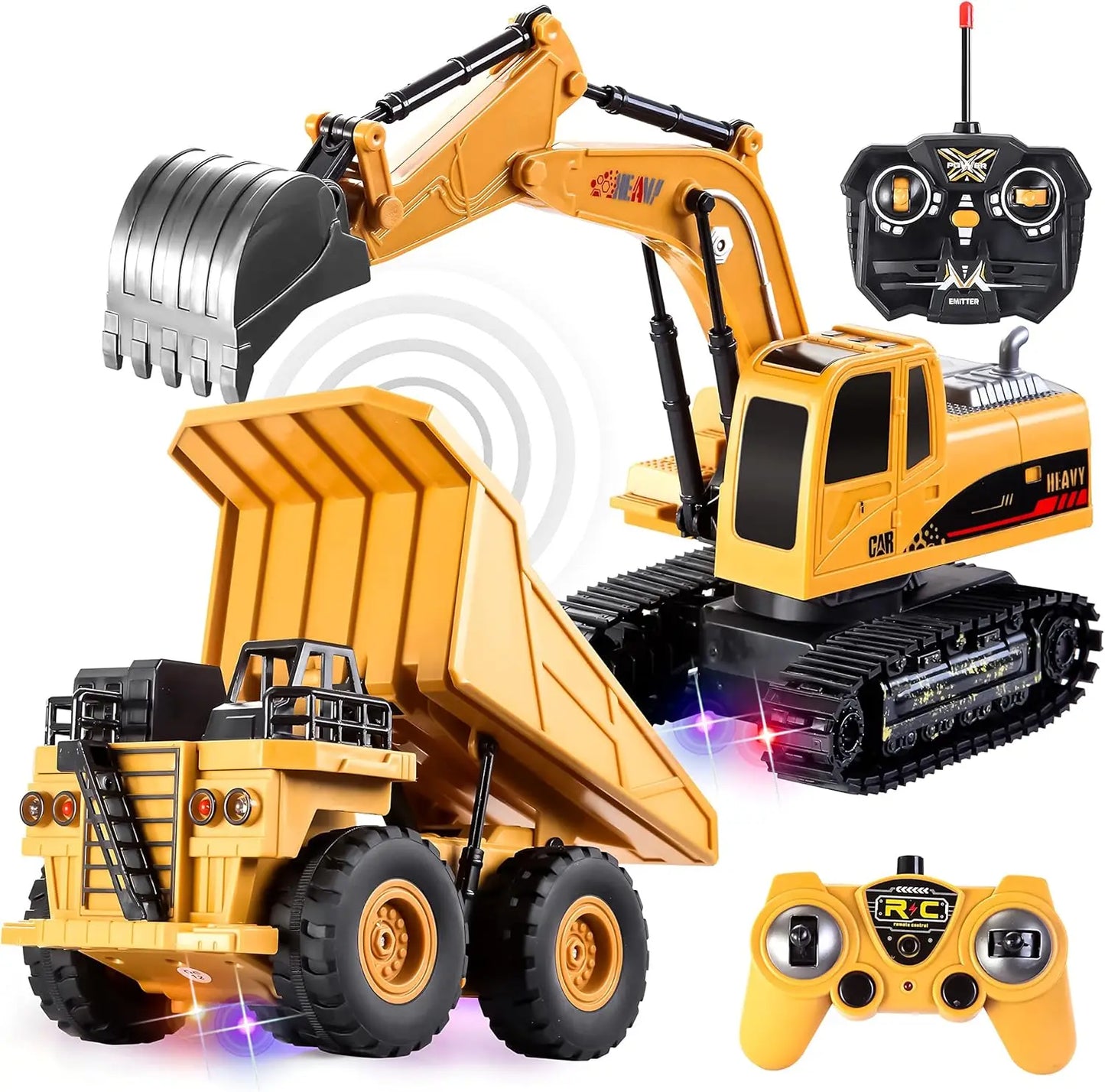 Joyfy Remote Control Vehicle Excavator and Truck