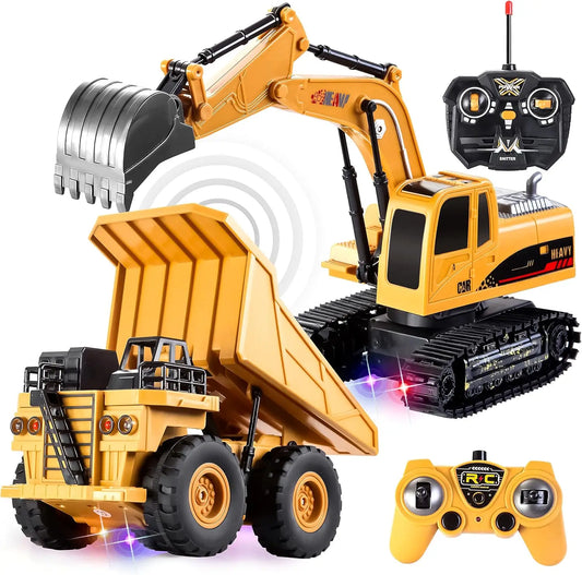 Joyfy Remote Control Vehicle Excavator and Truck