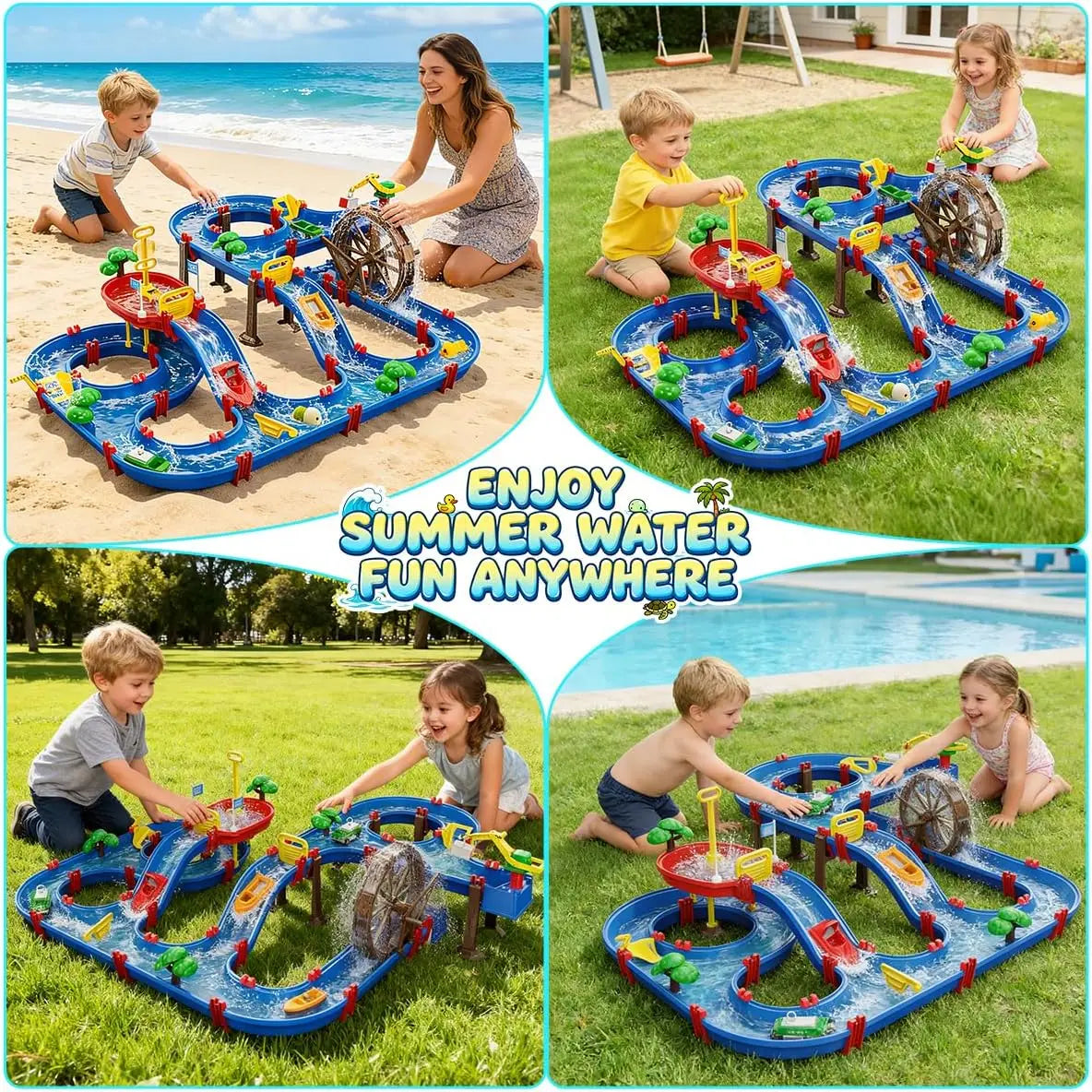 VATOS Outdoor Water Wheel Table Playset