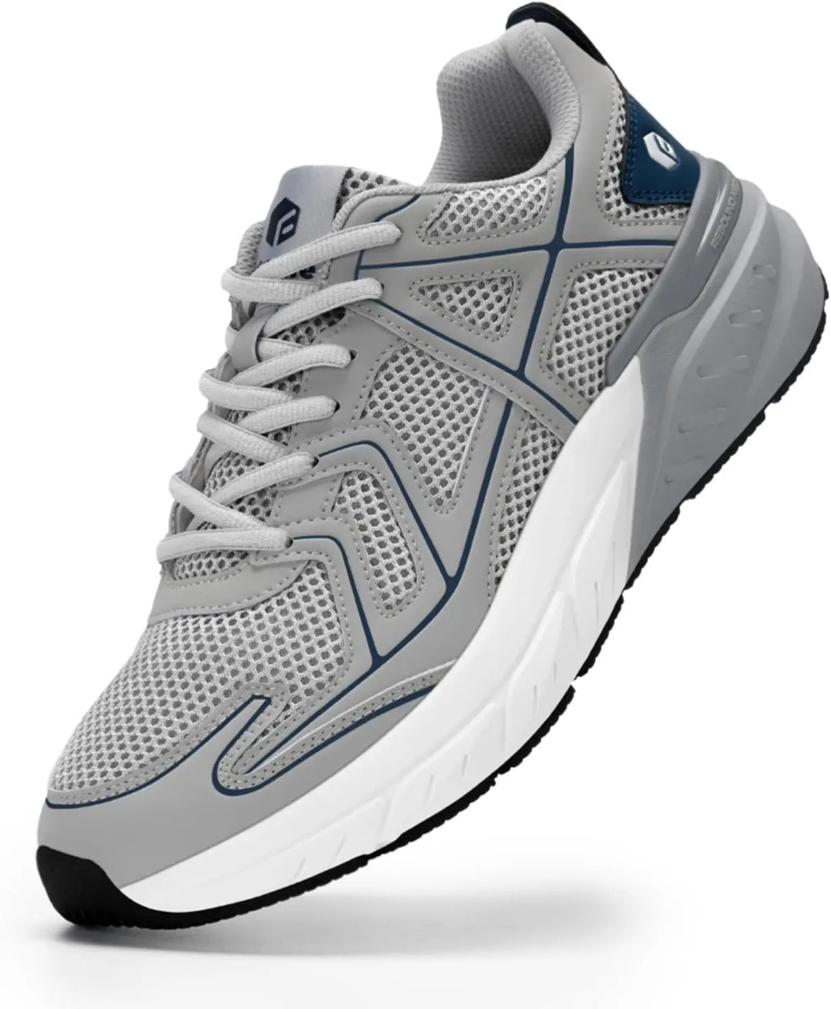 FitVille Mens Cushioned Walking Sneakers
