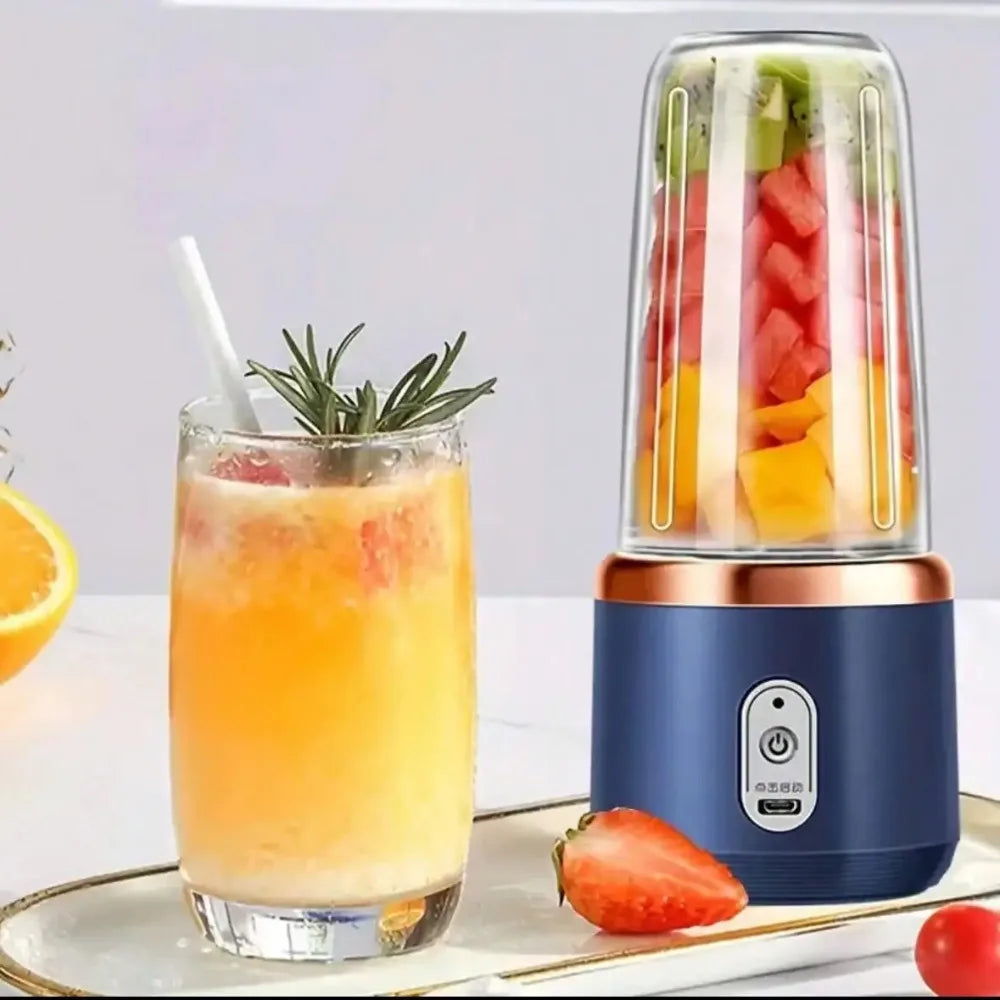 Portable Rechargeable Blender & Juicer Cup 380ml Personal Smoothie Maker Ice Crusher for Juice Travel