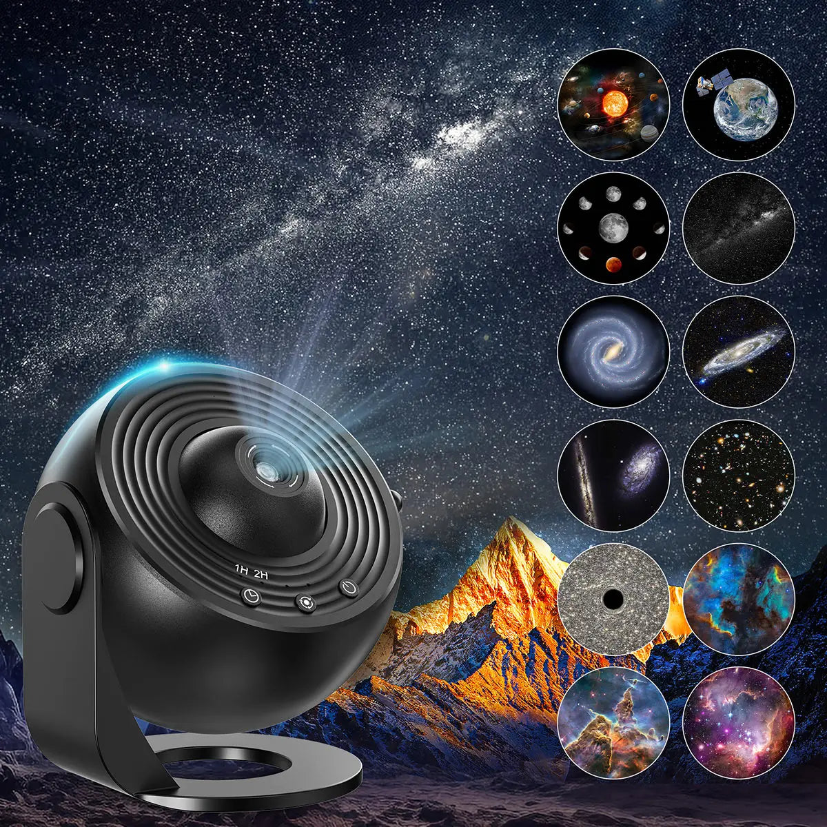 Mexllex Galaxy Star Projector 13In1 LED Night Light