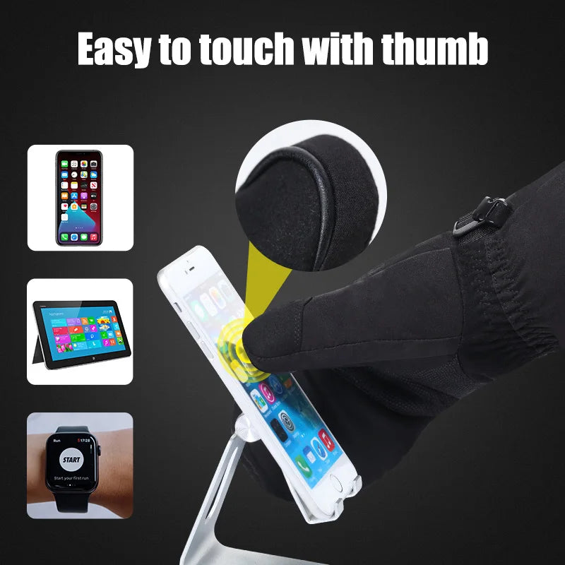 Savior Heat Winter Mittens Ski Heated Gloves Rechargeable Eelctric Battery for Men Women Keep Warm Heated Outdoor Sports Gloves