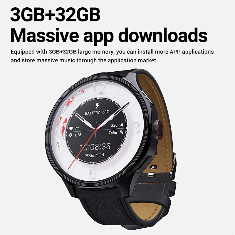 WO Android 4G Smartwatch With 3GB RAM 32GB Storage
