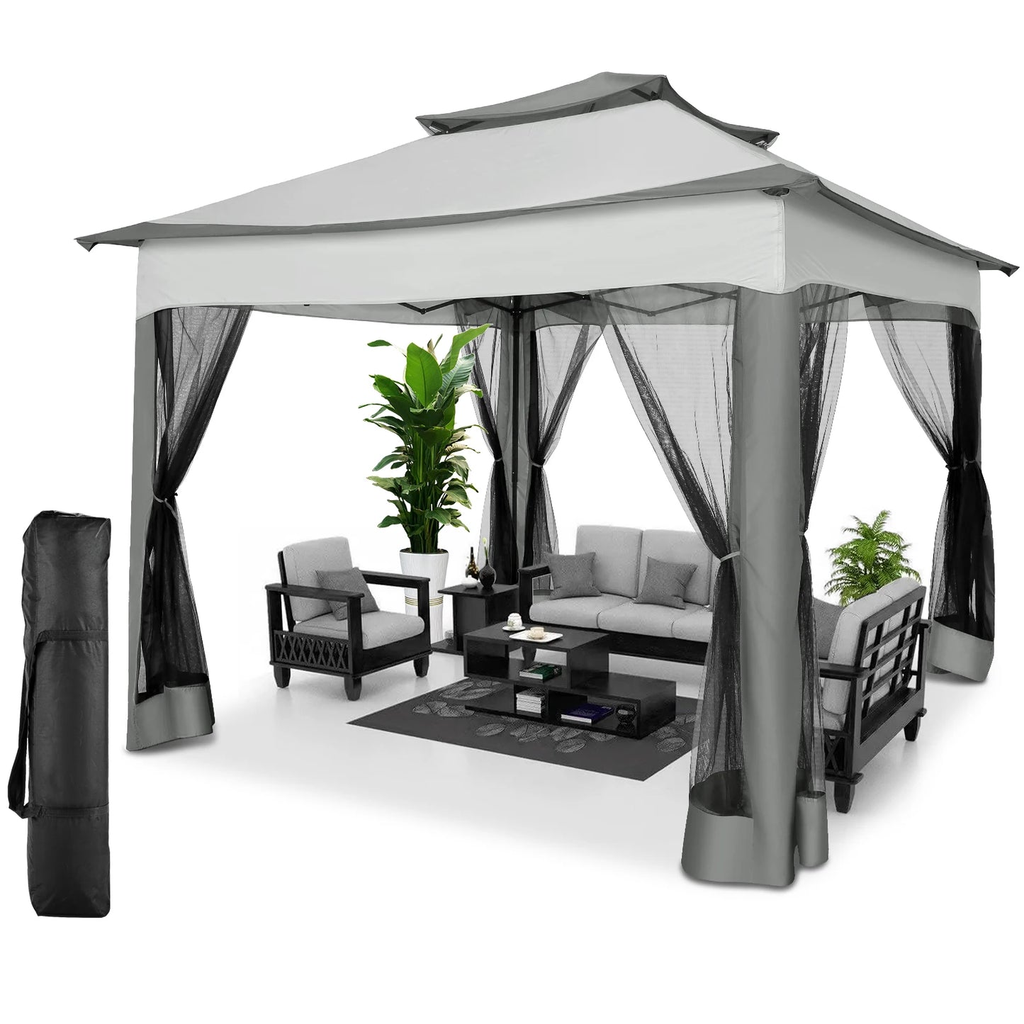 Cobizi Pop Up Gazebo With Mosquito Netting