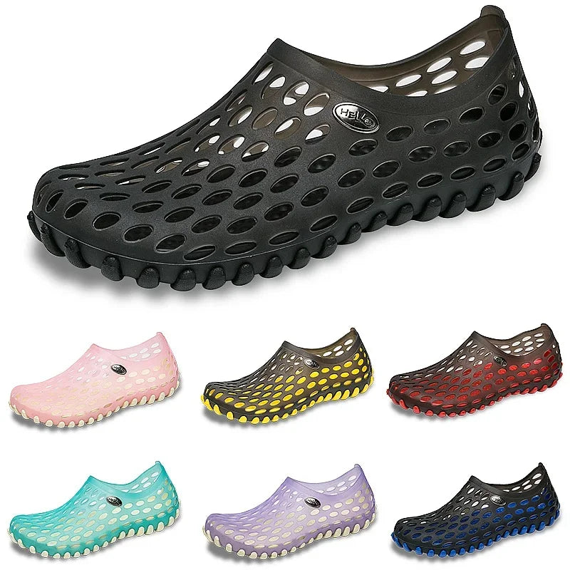 Men Vacation Beach Sandals Unisex Travel Leisure Slippers Outdoor Wading Shoes Women Large Size Light Aqua Garden Shoes