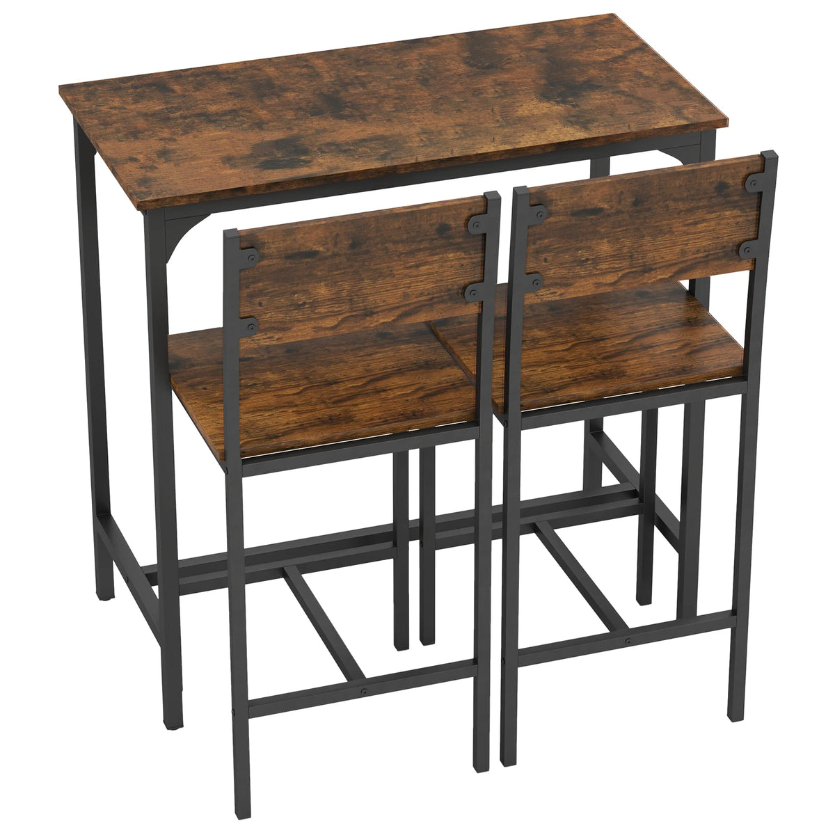 Homasis 3 Piece Bar Table And Stools Set