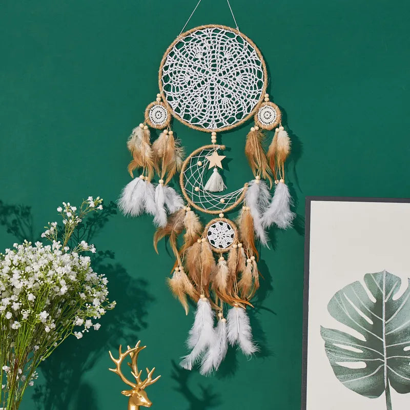 Dream Catcher Moon And Sun Bohemian Wall Decor