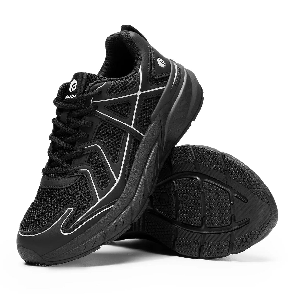 FitVille Mens Cushioned Walking Sneakers
