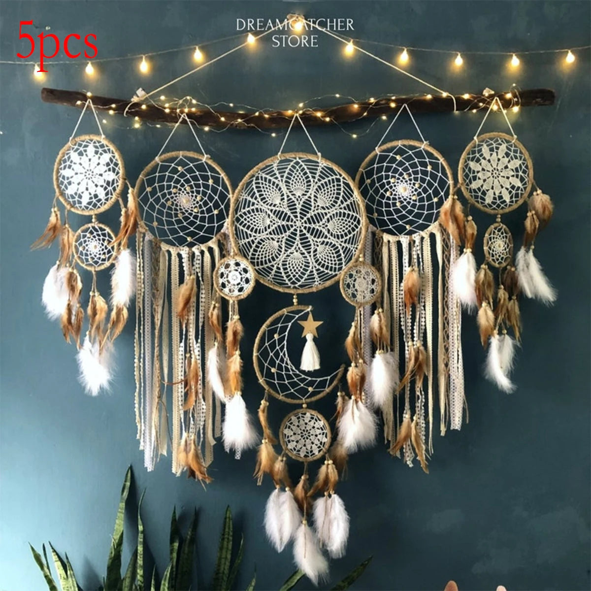 Dream Catcher Moon And Sun Bohemian Wall Decor
