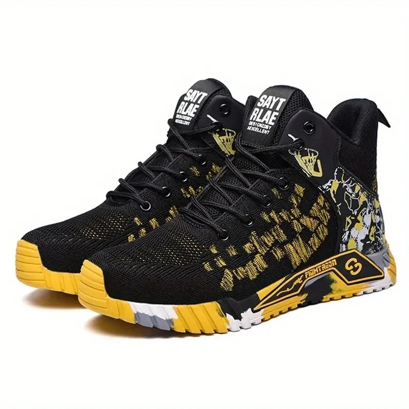Camo Camouflage High Top Steel Toe Safety Work Boots for Men Women, Anti-Smash Puncture Resistant Breathable Indestructible Industrial Construction Safety Work Shoes