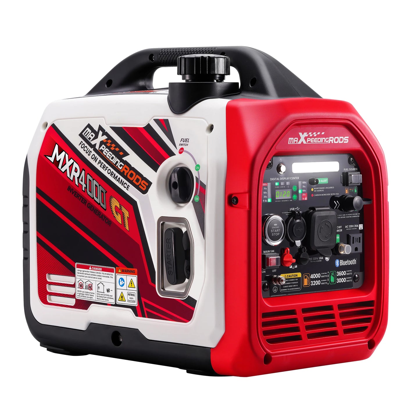 Maxpeedingrods 4kW Dual Fuel Inverter Generator Bluetooth