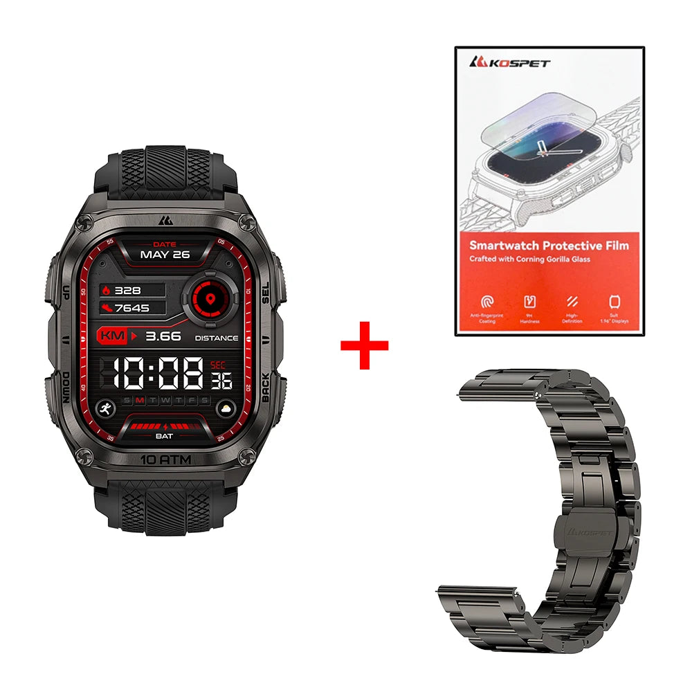 KOSPET Tank M4 Smartwatch GPS 10ATM Waterproof