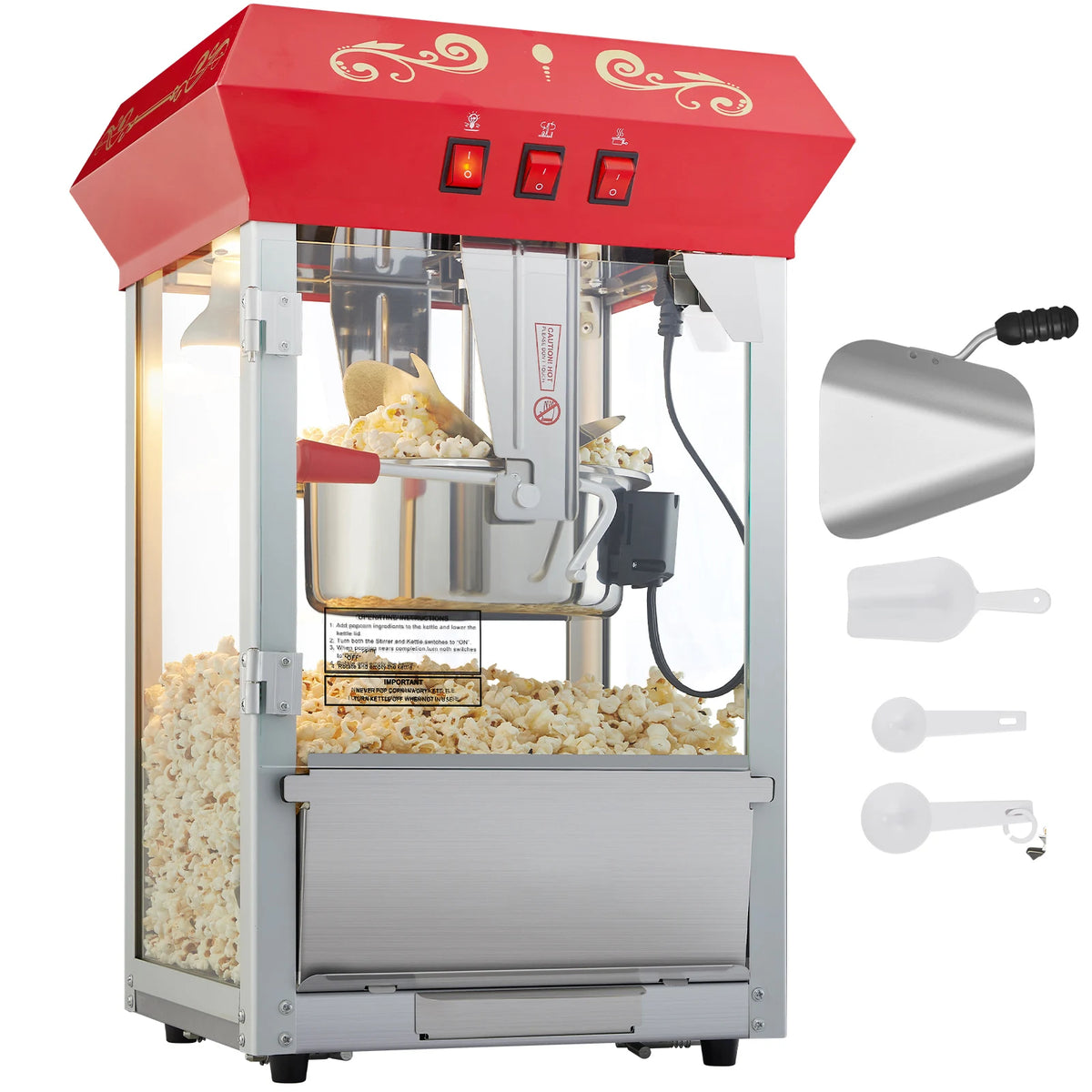 SucceBuy Electric Countertop Popcorn Popper