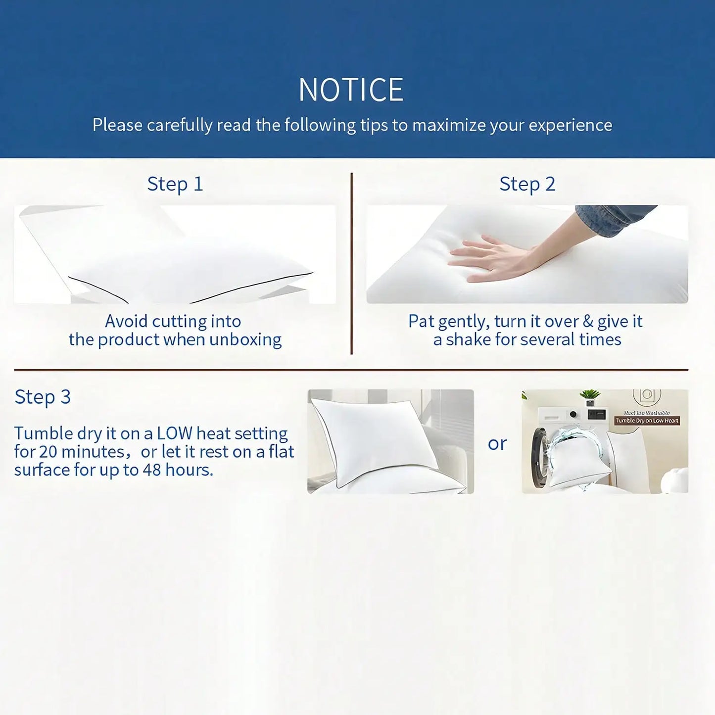 Deluxe 5 Star Hotel Quality Pillows, King Bed Size - Deep Sleep Neck Support Pillow, Hypoallergenic Inserts, Down Altemative Pillow,Cervical Pillows For Bed, Mother Day Gift,Living Room & Bedroom Decor,Spring Home Refresh