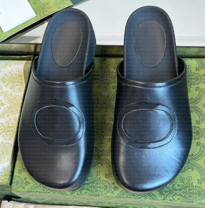 Hot Designer High-end Men's and Women's Casual Mule Shoes Flat Versatile Streetwear Shoes Summer Slippers and Sandals