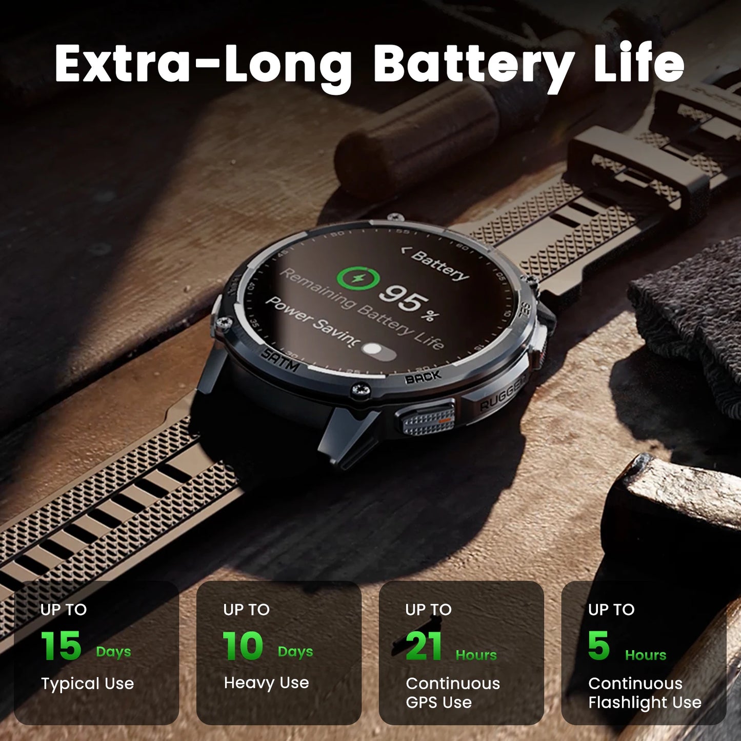 Kospet Tank T4C Smartwatch Outdoor Rugged GPS