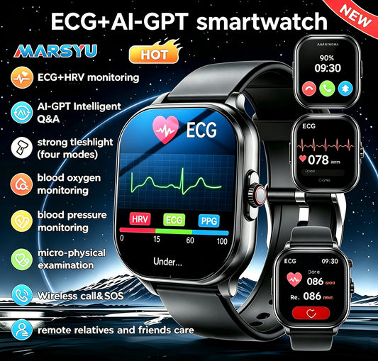 AI Health Diagnosing ECG PPG Smartwatch For Women