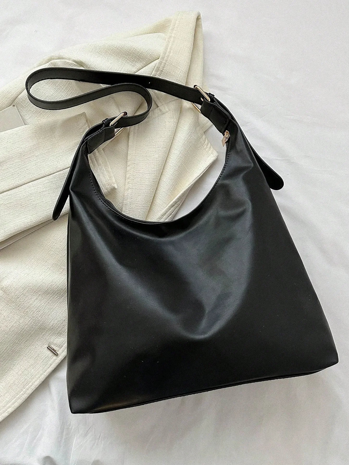Large Capacity Solid Color Women's Shoulder Bag, Multifunctional Crossbody Bag, Women's Shoulder Tote Bag, Large Capacity Crossbody Tote Bag, Casual Work Bag